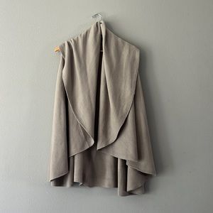 Anthropologie Oatmeal Oversized Shrug Vest, Sz all